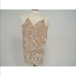 Kensie Girl Velvet Layered Velvet Slip Dress